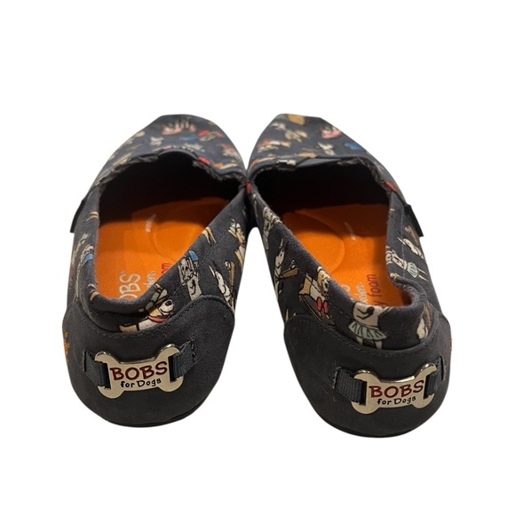 NWOT Bobs From Sketchers Plush Dog Pattern Slide On Shoes Size 8. - Picture 2 of 8